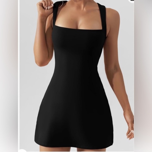 Qinsen NWT Black Mini dress - Picture 2 of 5